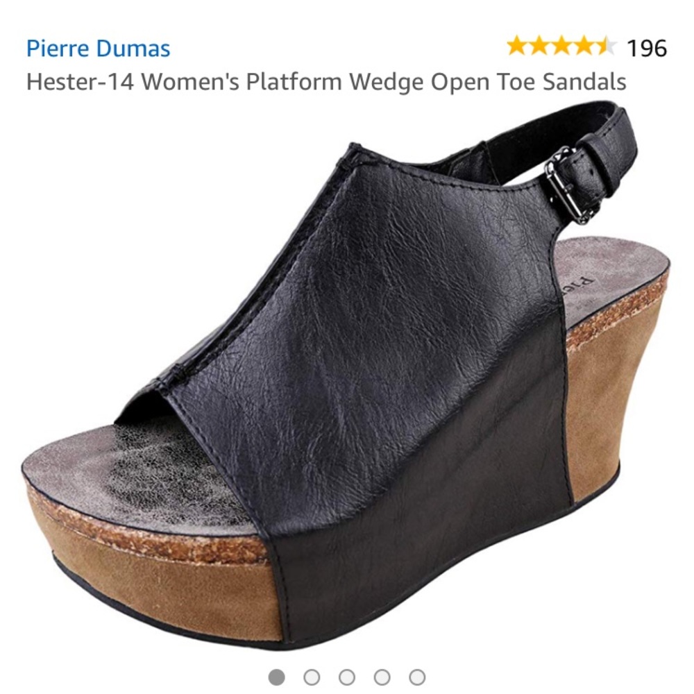Pierre Dumas Black Wedges